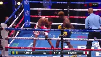 [SPOILER] Jermell Charlo vs Jeison Rosario 6th round action