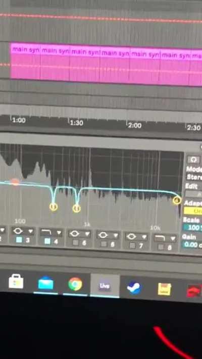 Create dynamic range by automating EQ on the master bus