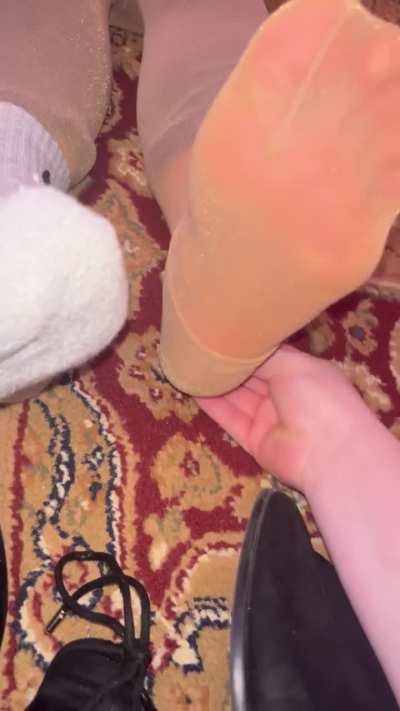 Tickles in Nylons :)