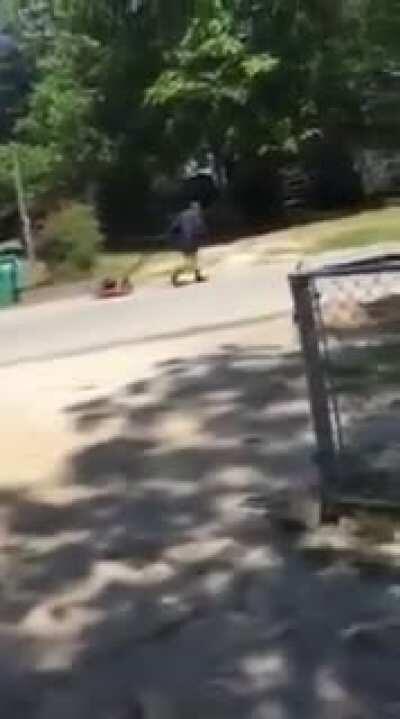 Man high on drugs mows the street instead of his yard