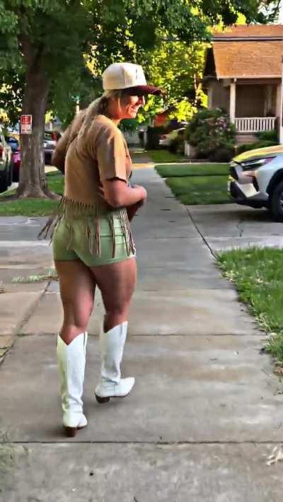 Just walking down the street.