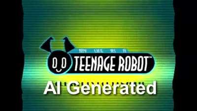 My Life As A Teenage Robot, but it's finished by an AI in the style of David Bowie.