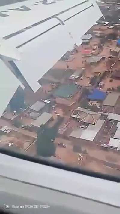 Passenger view of the ERJ145 crash landing at Kolwezi, 17 November 2025