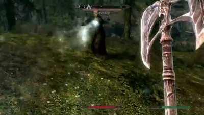 Fast traveling to save time only to get bullied once I spawned