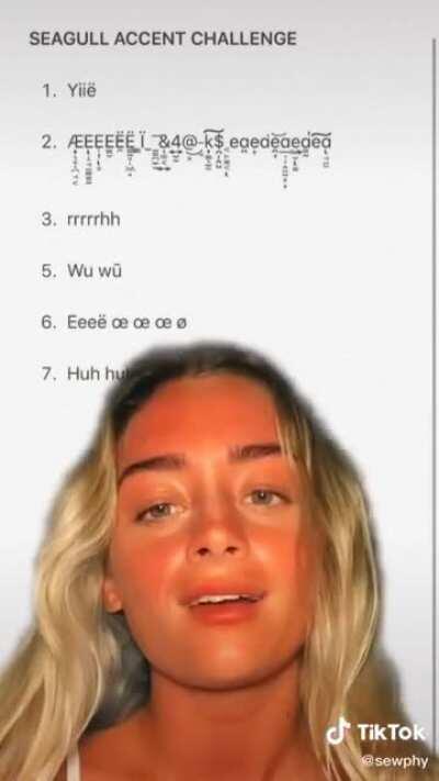 Seagull accent challenge!