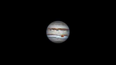 Jupiter's rotation for 3 hours
