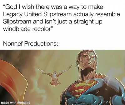 Sorry for being a shill for Nonnef, just sharing the fact he’s working on a Slipstream kit for the new Legacy United Slipstream