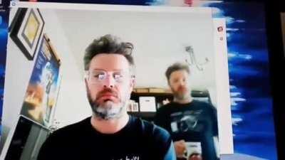 This dude made a custom Zoom background for his next meeting where he brings himself a cup of tea (by Jaws19show