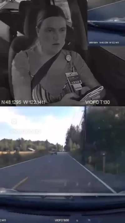 Stop looking at your phone while driving people