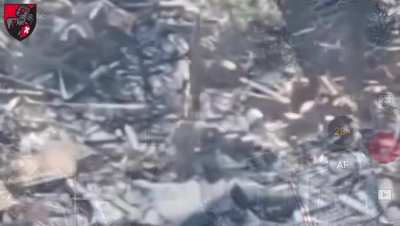 Curious Russian soldier picked up an Ukrainian IED and was blown up. Pokrovsk direction. Observed by Ukrainian 155th Mechanized Brigade. April 2025