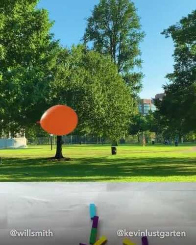 I got the opportunity to create a video with Will Smith. Since we couldn’t meet in person, we had to get creative [OC]