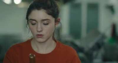 Natalia Dyer can't help but get turned on when watching a dick get sucked