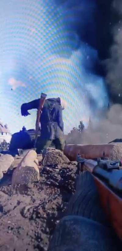 When your headphones are spitting more fire than the Russians