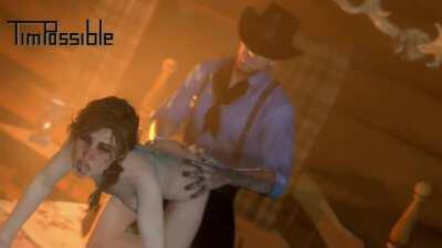 Arthur Morgan and Sadie Adler doggystyle