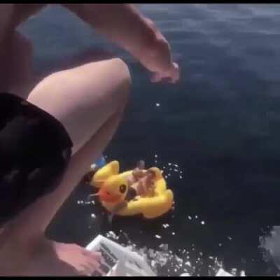 Guess who’s gonna walk around with a inflatable donut for the rest of the month?