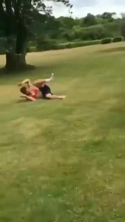 Almost a double front-flip