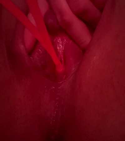 3 glow sticks in my peehole