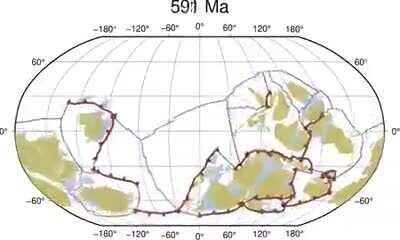 Does this count? Tectonic plates have shifted over a billion years