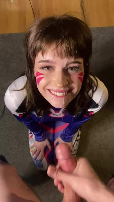 Me getting my cum reward after pleasing his hot dick🤤(19f OC)