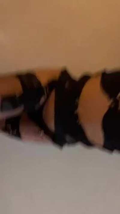 Would you rather suck me off while I fuck my ass or replace the dildo with your cock?