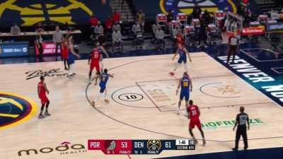 [Highlight] Dame with the deep three to pull the Blazers back within 5