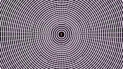 This video is designed to create a natural hallucination based on the motion aftereffect illusion