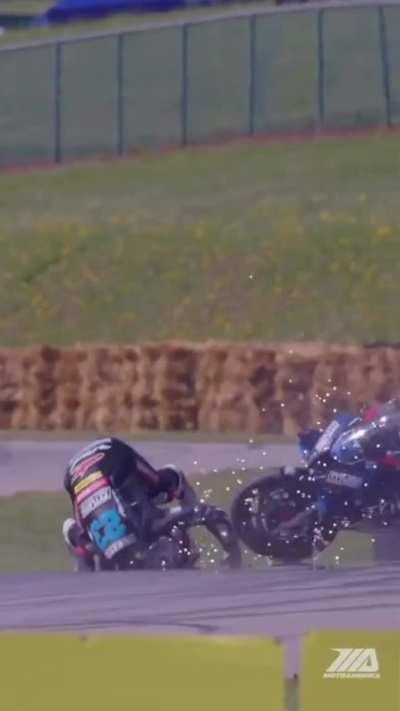 Slo-Mo Motorcycle Crash