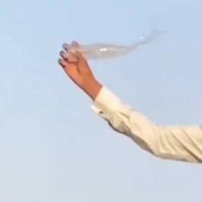 I guess that's one way to open a bottle of water 