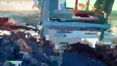 We got jumpscared by Megalodon while fighting Flameheart