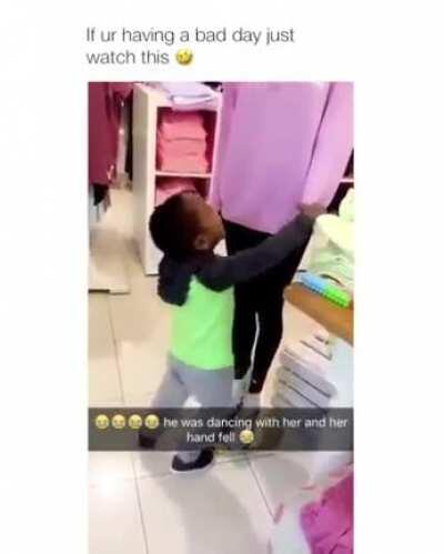 Kid trying to make moves