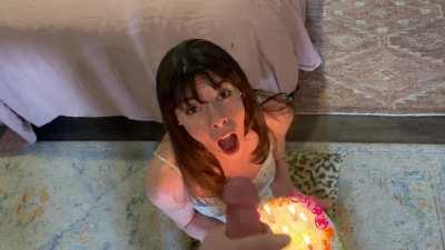 Girlfriend Gets Surprise Facial For Her Birthday