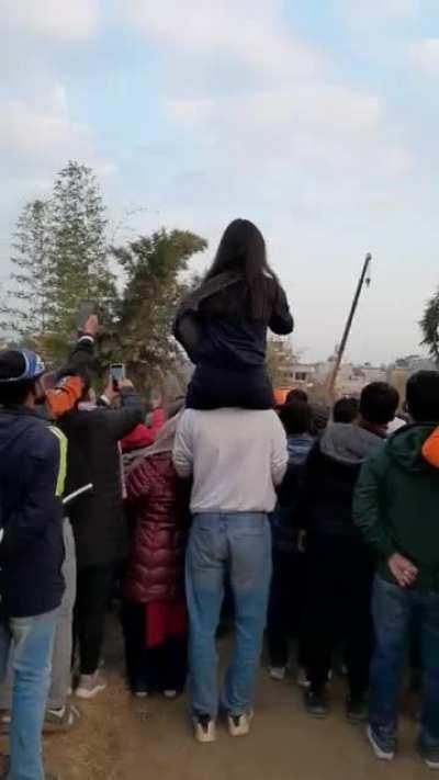 Pokhara crash site scenes....