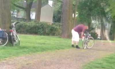 He was drunk, he was drunk on a bike.