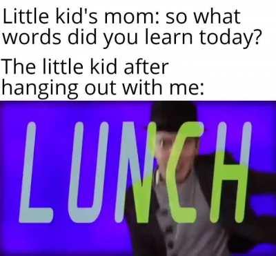 Just some swear words ma