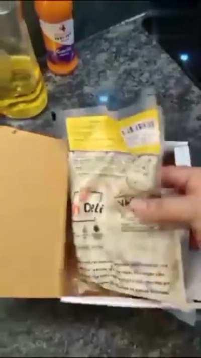 Gau mata ka photo he Chicken k packaging me !!!