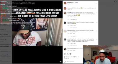 Tiny call in bof n hangs up on trell IT'S GETTING HOTTTTAAAA😂😂😂