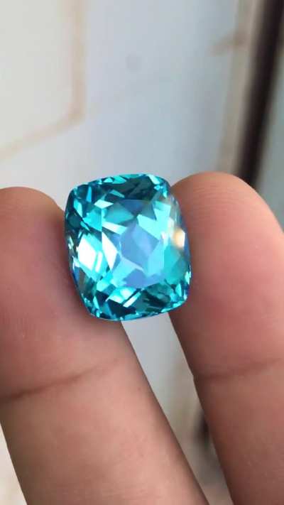 Antique Cushion Cut Swiss Blue Topaz ❄️