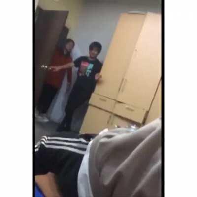 I hope his mom didnt notice.