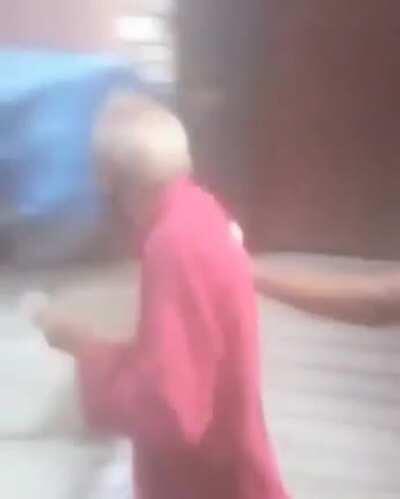 Old man got caught while trying to rape a dog