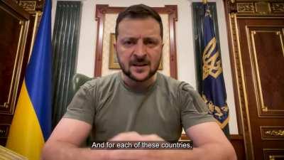 President Zelensky's Latest Address. 01/11/22. Duration 6m31. English Subtitles.