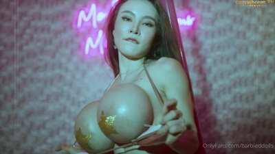 Asian Barbies rock hard tits