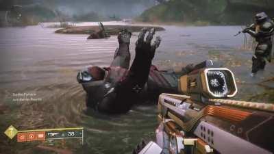 we got a twitcher here, poor little fella