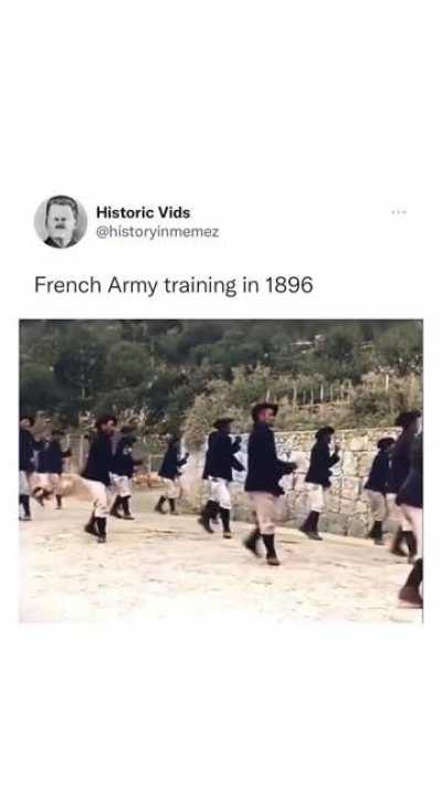 French Army training in 1896