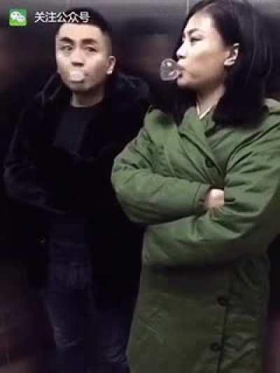 Nonchalant Bubble Blowing