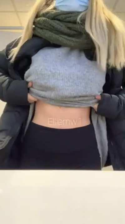 Are my areolas bigger than you thought too? 😉 (tittydrop)