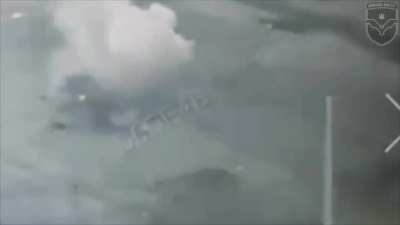 Drone footage of a Russian pickup truck trying to evade a Ukrainian FPV quad, losing control and getting hit by the UAV anyway.