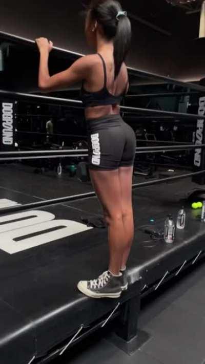 Skai Jackson Working Out (Edited)