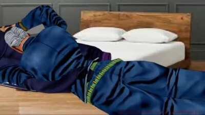 [JoJo MMD] Josuke and Okuyasu have a sleepover