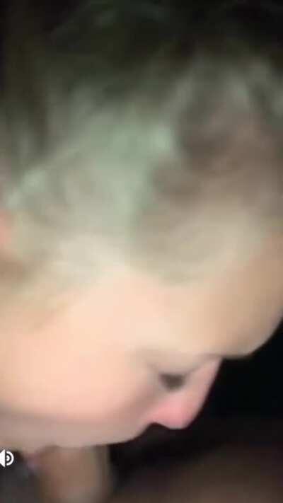 Evie getting spitroasted