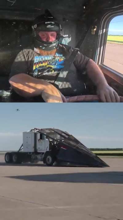 of a Truck Ramming Objects